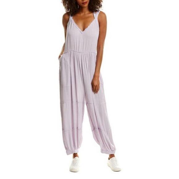 Free People Movement Jumpsuit Size XS Dancin Till Dawn Lavender Purple - Picture 5 of 16